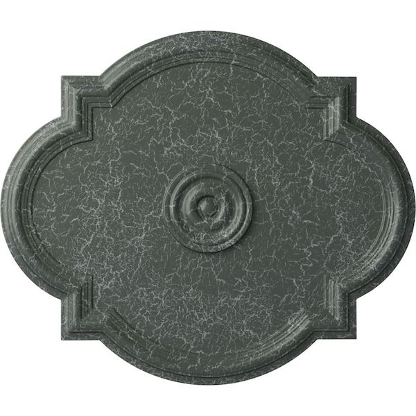 Ekena Millwork Waltz Ceiling Medallion (Canopies up to 5 1/4"), 24"W x 20 1/2"H x 1 1/8"P, Athenian Green Crackle CM24WAAGC - main
